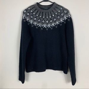 Ralph Lauren grey pattered knitted sweater